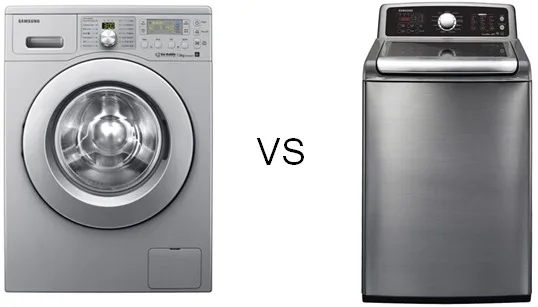 front load vs top load washing machine