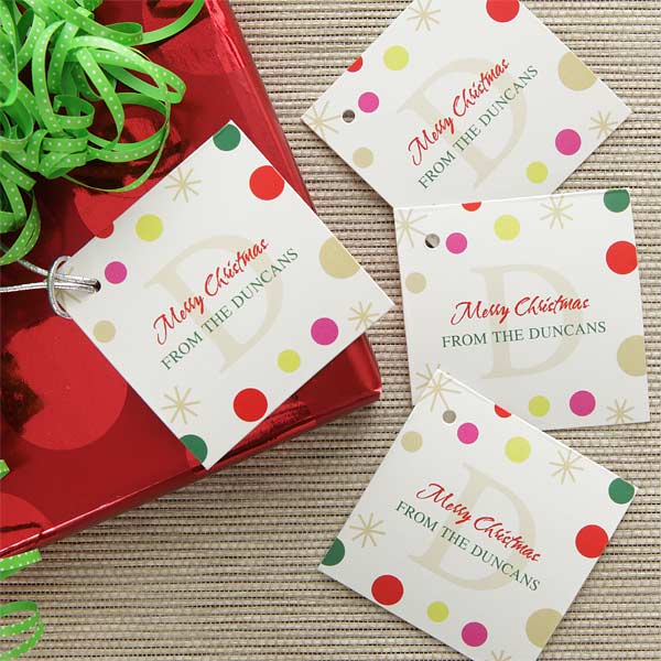 personalizing gift tags