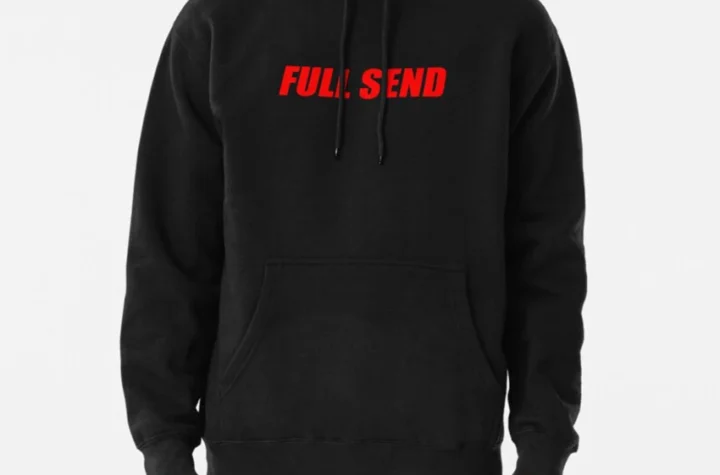 full send red hoodie