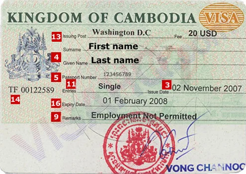 Cambodia Visa for Samoan and Saudi Arabian Citizens